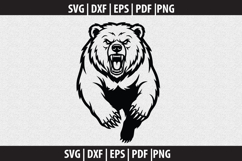 Grizzley Bear SVG Silhouette design Product Image 2