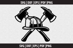 Firefighter SVG Silhouette design Product Image 2