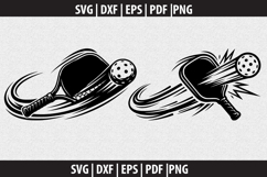 Pickleball Vector SVG logo Design Product Image 1