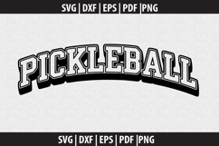 Pickleball Vector SVG logo Design Product Image 1