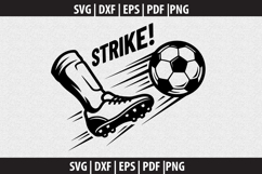 Soccer Ball Strike SVG design Product Image 3