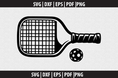 Pickleball Vector SVG logo Design Product Image 4