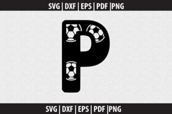 Alphabets soccer SVG design Product Image 3