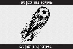 soccer Fire Flame SVG design Product Image 3