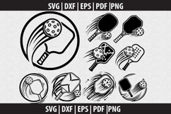 Pickleball Vector SVG logo Design Product Image 1