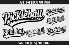 Pickleball Vector SVG logo Design Product Image 4