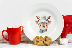 Christmas Watercolor Characters Clipart Bundle PNG Product Image 6