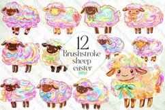 Brushstroke Sheep Easter Sublimation Product Image 1