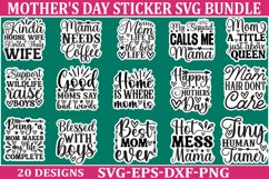 Mothers day sticker SVG Bundle Funny Mom Svg Design Funny Qu Product Image 1