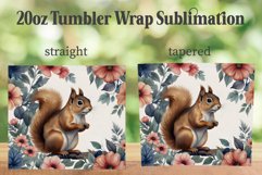 Cute Squirrel 20oz Tumbler PNG, Squirrel Tumbler Wrap PNG Product Image 2
