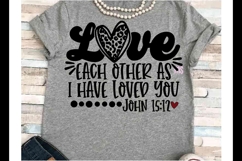 Valentine svg JPEG Silhouette Cricut Faith bible verse love Product Image 1