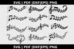 Treble clef notes SVG | Marching Band Shirt |Music Notes Product Image 1