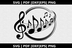 Treble clef notes SVG | Marching Band Shirt |Music Notes Product Image 2