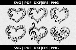 Treble clef notes SVG | Marching Band Shirt |Music Notes Product Image 2