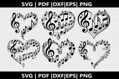Treble clef notes SVG | Marching Band Shirt |Music Notes Product Image 2