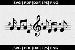 Treble clef notes SVG | Marching Band Shirt |Music Notes Product Image 3