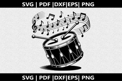 Treble clef notes SVG | Marching Band Shirt |Music Notes Product Image 3