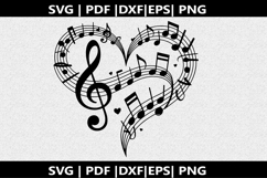 Treble clef notes SVG | Marching Band Shirt |Music Notes Product Image 3