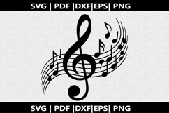 Treble clef notes SVG | Marching Band Shirt |Music Notes Product Image 3