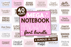 MEGA NOTEBOOK HANDWRITING FONT BUNDLE by Blush Font Co. Product Image 1