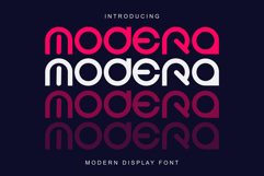 Modera - Geometric Modern Font Product Image 1