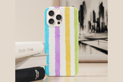 Watercolor Colorful Stripe Digital Paper Patterns Product Image 8