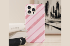 Watercolor Pink Stripes Digital Paper Patterns Product Image 4
