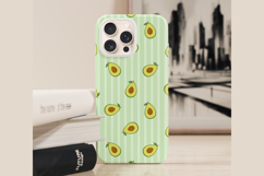 Summer Avocado Seamless Pattern | Fruit Digital Paper Product Image 7