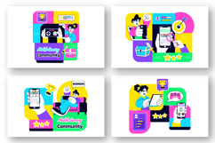 10 Mobile Gaming Community Illustration Product Image 3