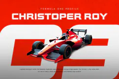 Mobile - Modern Racing Car Font Product Image 2