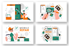 10 Mobile Repair Service Illustration Product Image 3