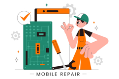 10 Mobile Repair Service Illustration Product Image 4
