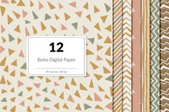 Hand drawn boho digital paper Product Image 1