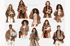 GlamArtZhanna, Valentines clipart, Valentines Day png, Mocha clipart, Brown Valentines Day, Beige Valentines Day, Neutral Valentines, City in Love clipart, Romantic clip art, Romantic clipart, Leopard clipart, romance clip art, Couple clipart, valentines 