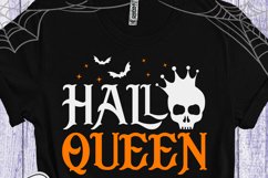 Halloqueen SVG Halloween SVG, Halloween woman shirt Product Image 4