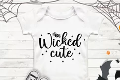 Wicked cute SVG, Baby halloween SVG, Kids halloween SVG Product Image 3