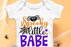 Spooky little babe SVG, Baby halloween SVG, Kids SVG Product Image 3