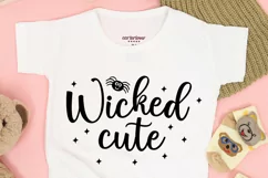 Wicked cute SVG, Baby halloween SVG, Kids halloween SVG Product Image 2