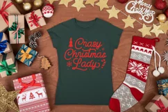 Crazy Christmas Lady SVG, Christmas shirt SVG Product Image 2