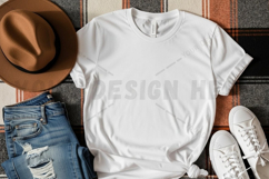 Casual white t-shirt mockup Product Image 1