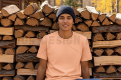 Peach t-shirt mockup design Product Image 1