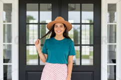 Casual teal t-shirt mockup design Product Image 1