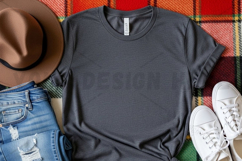 Casual grey t-shirt mockup design Product Image 1