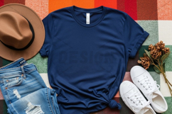 Casual blue t-shirt mockup Product Image 1