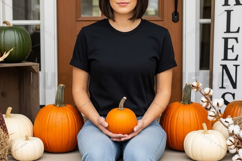 Fall-themed t-shirt mockup design Product Image 1