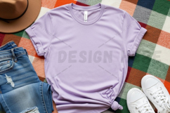Lilac t-shirt mockup design Product Image 1