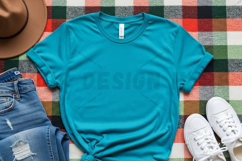 Casual blue t-shirt mockup design Product Image 1