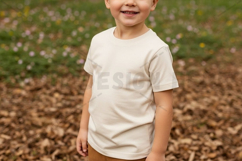 Kids white t-shirt mockup Product Image 1