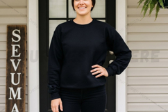 Black t-shirt mockup design Product Image 1