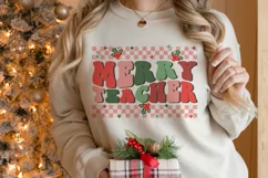 Merry Teacher SVG, Christmas Teacher svg, Teacher Christmas Product Image 2